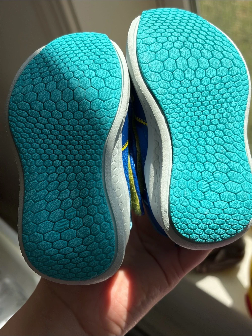 New Balance Blue and Yellow Kids' Sneakers